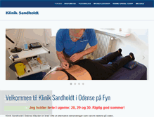 Tablet Screenshot of kliniksandholdt.dk